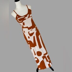 Brand new! knitted bold print maxi dress